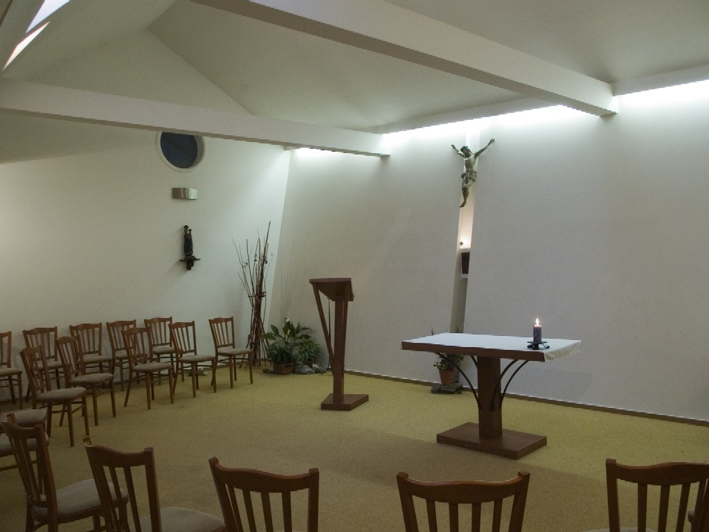 Interiér kaple Jaboku