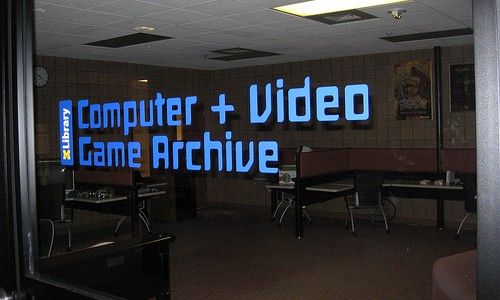 Speciální videoherní archiv je např. od roku 2008 součástí knihovny Michiganské univerzity