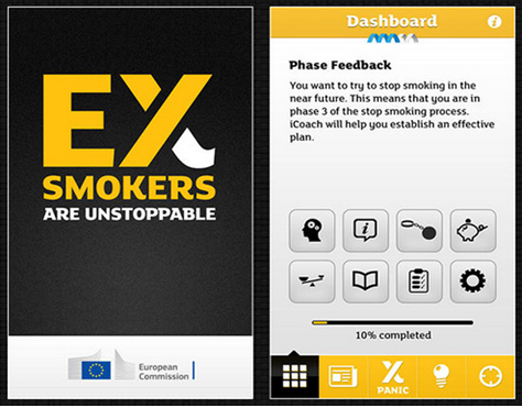 Aplikácia ExSmoker pomáhajúca  zbaviť sa zlozvyku fajčenia
